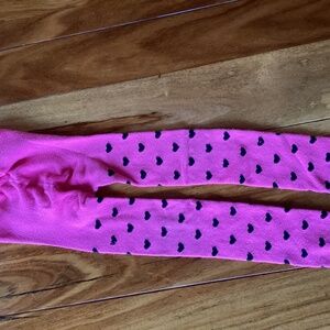 Pink footless tights size 6X